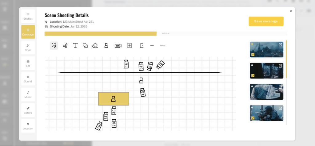 camera coverage tool