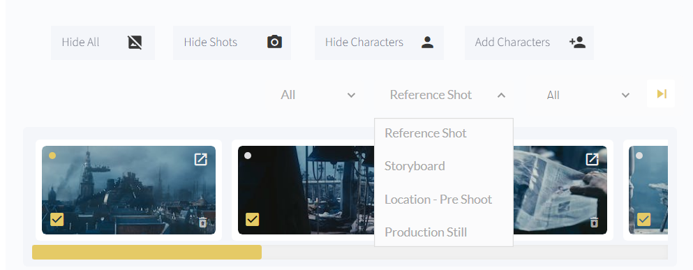 shot list storyboard production still