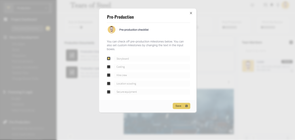 stages of production software