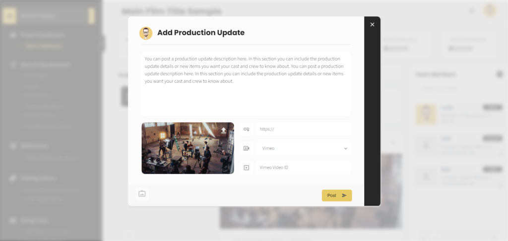add production update
