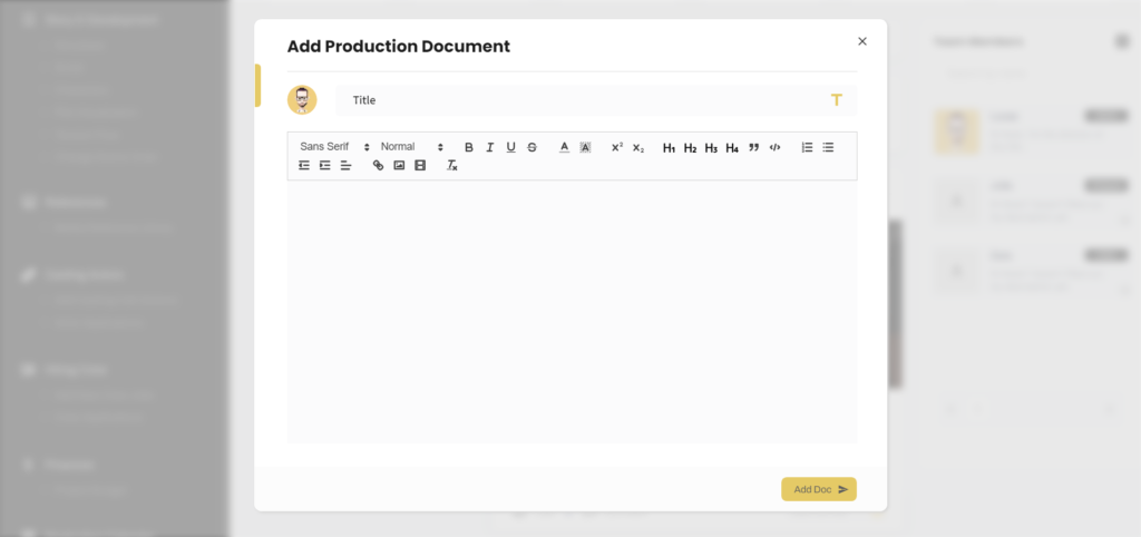 film production documents