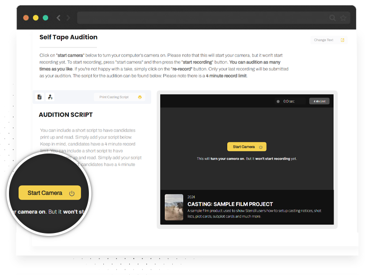 self tape audition software self tape audition software