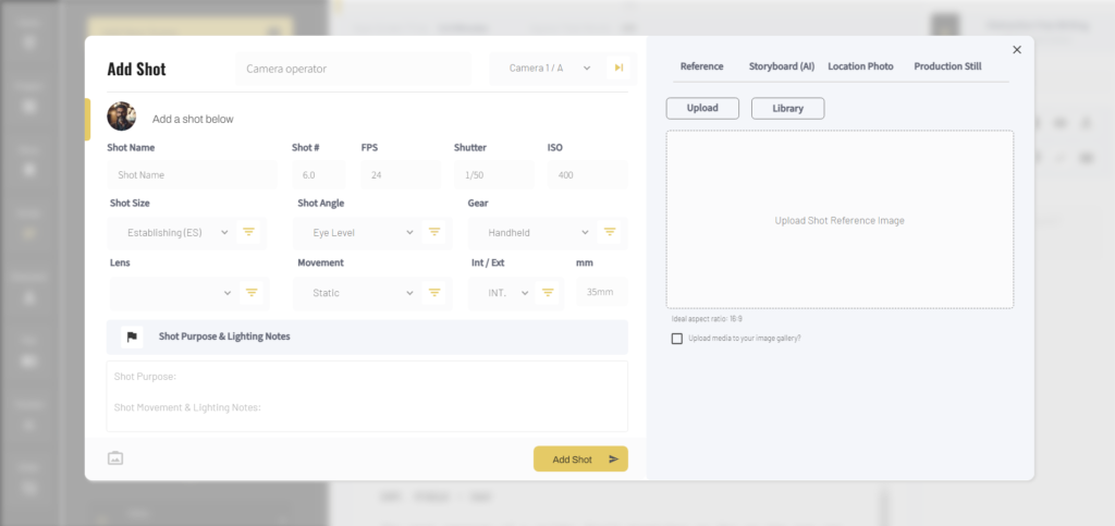 AI storyboard software