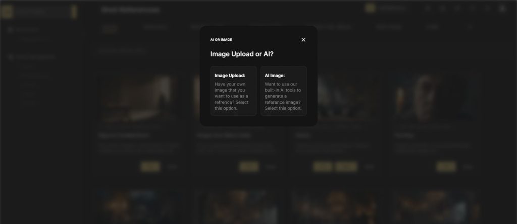 generate a storyboard ai image