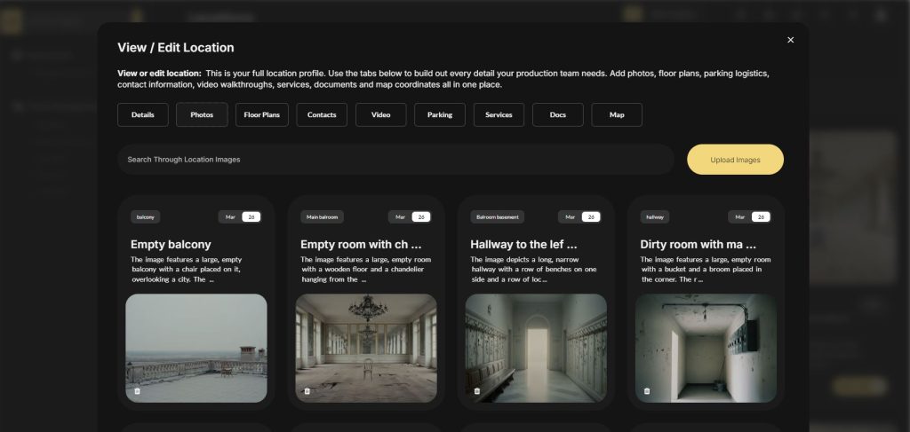 managing film and documentary locations